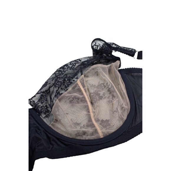 Adore Me Sheer Bra Womens Size 42H Black Unlined Lingerie - Picture 5 of 8